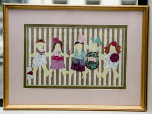 framed family illustration